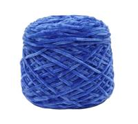 Fil Chenille 240g Chunky Chenille Yarn Ball For Hand Knitting Dolls Scarf Sweater Slippers Diy Golden Velour Crochet Thread Glossy Soft Warm(Sapphire blue 14)