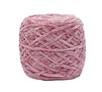 Fil Chenille 240g Chunky Chenille Yarn Ball For Hand Knitting Dolls Scarf Sweater Slippers Diy Golden Velour Crochet Thread Glossy Soft Warm(Leather pink 13)