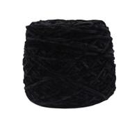 Fil Chenille 240g/pcs Chunky Chenille Yarn For Hand Knitting Shoes Hats Pillowcases Scarf Plain Crochet Glossy Puffy Warm Comfortable Winter(20 black)