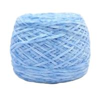 Fil Chenille 240g/pcs Chunky Chenille Yarn For Hand Knitting Shoes Hats Pillowcases Scarf Plain Crochet Glossy Puffy Warm Comfortable Winter(34 light blue)