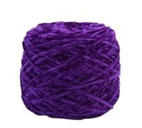 Fil Chenille 240g/pcs Chunky Chenille Yarn For Hand Knitting Shoes Hats Pillowcases Scarf Plain Crochet Glossy Puffy Warm Comfortable Winter(35 violets)
