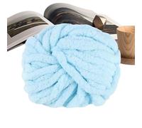 Fil chenille - 25 m - Fil pour couverture, tissage, loisirs créatifs, fournitures de tricot pour décoration d'intérieur, couvre-oreillers, paniers, chapeaux, lits pour animaux domestiques, vêtements