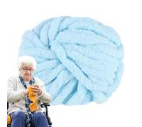 Fil chenille - 25 m - Velours doux - Fournitures de tissage et de tricot pour décoration d'intérieur - Jeté de coussin, panier, chapeau, lit pour animaux domestiques, vêtements de bébé, couvertures