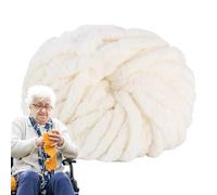 Fil chenille - 25 m - Velours doux - Fournitures de tissage et de tricot pour décoration d'intérieur - Jeté de coussin, panier, chapeau, lit pour animaux domestiques, vêtements de bébé, couvertures