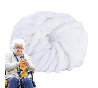Fil chenille - 25 m - Velours doux - Fournitures de tissage et de tricot pour décoration d'intérieur - Jeté de coussin, chapeau, lit pour animaux domestiques, vêtements de bébé, couvertures