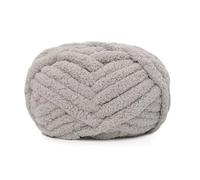 Fil Chenille 250g/Ball Multicolor Chenille Yarns For Knitting And Crochet Blanket Cushion Chunky Thick Line Soft Warm Crochet Yarn Scarf Line(Light grey)