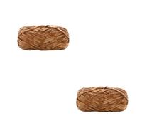 Fil chenille à grosse maille Fil de velours Chenille 100g, boule épaisse en peluche, laine à tricoter for bricolage, pull, écharpe, couverture, projets Crochet(2pcs 19)