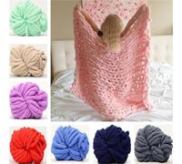 Fil chenille à grosse maille Laine chenille en velours épais et super doux, tricot chaud, fil à crochet, couverture, écharpe, 250 g x 2 pièces = 500(Color6)