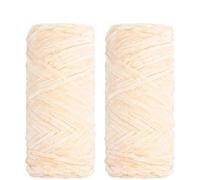 Fil chenille à grosse maille Paquet de 2 fils chenille épais-poids peigné-95g/3.35oz-fil à crochet et tricoter for jetés couvertures doux, projets d'artisanat bricolage(N4-2Pcs-1Set)