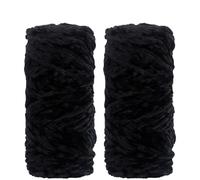 Fil chenille à grosse maille Paquet de 2 fils chenille épais-poids peigné-95g/3.35oz-fil à crochet et tricoter for jetés couvertures doux, projets d'artisanat bricolage(N25-2Pcs-1Set)