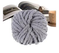 Fil chenille épais - Fibre de tissage douce, crochet pour la fabrication d'écharpes, fil de 25 m de long, fournitures d'artisanat, cordon tricoté chaud pour couverture, coussin, panier et vêtements