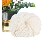 Fil chenille épais | Fil chenille doux de 25 m | Fournitures de tissage et de crochet pour écharpes, vêtements de bébé, jetées, oreillers, paniers, animaux de compagnie, fabrication de couvertures