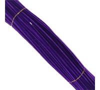 Fil Chenille Lot de 100 tiges torsadées colorées for Loisirs créatifs, Fil Fer, Racine Laine, Jouets éducatifs(Deep Purple)