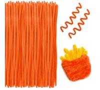 Fil Chenille,Pipe Cleaners,Set De Cure-Pipe À Bricoler,Fournitures De Loisirs Créatifs,Jaune D'or 200 Pièces