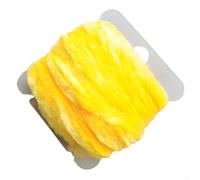Fil chenille pour attacher les mouches, 3 x 5 mm, 5 mètres par rouleau, parfait pour créer des appâts nymphes moelleux pour la pêche (jaune)