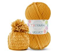 Fil chenille pour crochet - 100 g - Amigurumi - Pelucheux et couverture pour bébé - Taille 6