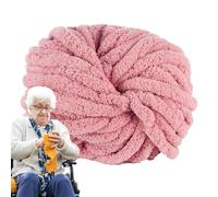 Fil chenille pour crochet - 25 m - Velours et couverture - Fournitures de tissage et de crochet pour écharpes, vêtements de bébé, jetées, paniers d'animaux domestiques, couvertures
