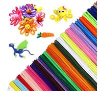 Fil Chenille, SilverChry 500 Pcs Cure Pipe Chenille, Fils Chenilles Loisirs Creatifs, Chenille Colorés Cure Pipes, Tige de Fil Chenille Colorés (20 couleurs)