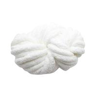 Fil Chenille Super Soft Chenille Velvet Yarn Fluffy For Knitting And Chunky Crochet Threads DIY Sweater Scarf Blankets Handmade Art Crafts(White)