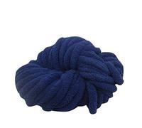 Fil Chenille Super Soft Chenille Velvet Yarn Fluffy For Knitting And Chunky Crochet Threads DIY Sweater Scarf Blankets Handmade Art Crafts(Deep blue)
