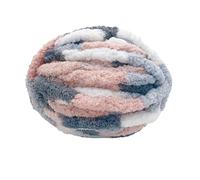 Fil chenille tricoté épais 2 morceaux de fil polyester super volumineux, très épais, doux et durable for nids d'animaux à main accessoires tricot, lavables en machine(Color07)
