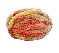 Fil chenille tricoté épais 2 morceaux de fil polyester super volumineux, très épais, doux et durable for nids d'animaux à main accessoires tricot, lavables en machine(Color03)
