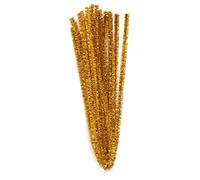 Fil chenille VBS « Or », Ø 8 mm, 50 cm, 10 pc.