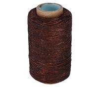 Fil ciré Artisanat Accessoires en Cuir Artisanat 150D Cordon en Cuir Fil à la Main Ligne de Semelle Supérieure Fil à Coudre Cordon en Cuir Laçage (Marron foncé)