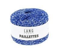 Fil Complément Paillettes - Lang Yarns. Color : 0006 Bleu Bleu