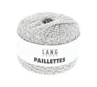 Fil Complément Paillettes - Lang Yarns. Color : 0024 Gris Gris