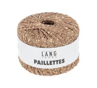 Fil Complément Paillettes - Lang Yarns. Color : 0028 Beige Beige