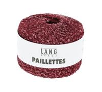 Fil Complément Paillettes - Lang Yarns. Color : 0062 Rouge Rouge