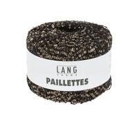 Fil Complément Paillettes - Lang Yarns. Color : 0070 Noir Noir