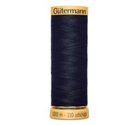 Fil Ardoise Foncé En Coton Naturel Gutermann 100M