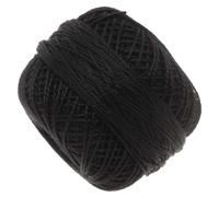 Fil coton perle taille 8 - noir - bobine 77,7 m