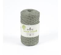 Fil Coton Recy co Vita Metallic 4mm Col. 128 Gris