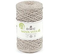 Fil coton recyclé DMC Nova Vita 4 mm - Effet Métallisé - Blanc et plusieurs coloris disponibles