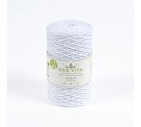 Fil Coton Recyclé Eco Vita 4mm 250g Col. 100 Blanc