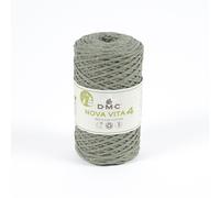 Coton recyclé macramé ECO VITA 4 METALLIC EFFECTS (250gr) ! - Dmc - certifié Oeko-Tex. Color : 128 Kaki