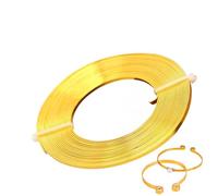 Fil Créatif Pliable | Fil Métal Souple pour Création de Bijoux | Câble Décoratif Artisanal pour Perles Crochet Tricot Boucles d'Oreilles Bracelets Fabrication de Bijoux Fêtes Artistes
