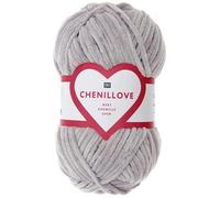 Rico Design – Pelote Chenillove 100 g – Acrylique velours, lavable en machine – Violet