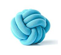 Fil Crochet,Pelote Laine Grosse Maille Coussins décoratifs Coussin d'oreiller innovant Pure Knot de boule personnalisé pour le diamètre la voiture à domicile 30cm(Coral blue)