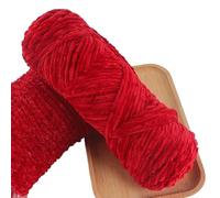 Fil Crochet,Pelote Laine Grosse Maille Fil de velours DIY, fil à tricoter épais for couverture, chenille doux, tissage, crochet, fils artisanaux for couvertures, oreillers, 100 g/1 pelote(10)