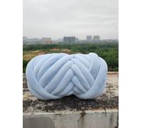 Fil Crochet,Pelote Laine Grosse Maille Fil de velours épais 0,25 kg/0,5 kg diamètre, 3 cm, volumineux, tricoté à la main, tissé, for panier, couverture, tapis, fil géant, bricolage(0.25KG-Sky Blue)
