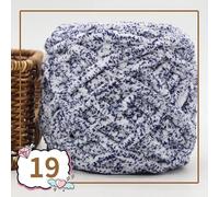 Fil Crochet,Pelote Laine Grosse Maille Lot de 2 fils velours colorés 100 g for tricoter à la main, fil chenille au crochet, ligne épaisse, for pantoufles, sac, couverture amigurumi(19)