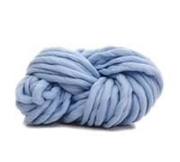 Fil Crochet,Pelote Laine Grosse Maille SUPER CHUNKY FIL MARCH CLOUCHE CLOUVER DE BRANCHE CLOUVERTURE VOLÊTURE ROVING POUR DES COUVERTURE CROCHET LA MAIN Chandails Chapeaux Tapis(Sky blue)
