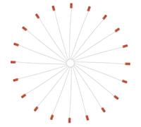Fil D’acier Scellé de Sécurité 100 Pièces Numéroté | Fermeture Autobloquante Unidirectionnelle, Surface Inscriptible, Usage Entrepôt et Douane, Orange