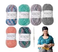 Fil d'abeille pour lave-vaisselle - Assortiment de couleurs mélangées, délicieux fil pour crochet | Serviettes de bain, serviettes disques, fils à récurer pour le nettoyage, fil durable pour le