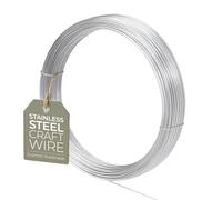 Fil d'acier inoxydable 304 de 0,4 mm, calibre 26, 20 m, fil artistique pour la fabrication de bijoux, le sauvetage, la sculpture et l'entraînement de bonsaï, résistant à la corrosion et durable