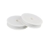 Fil d'acier inoxydable de 0,3/0,35/0,38/0,45 mm for la fabrication de bijoux, 1 rouleau de 50 m(White,0.6mm Length 25m)